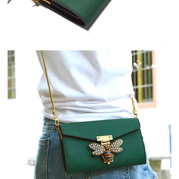 Last one! NWT Black Embellished Cross Body Bag - Picture 4 of 8